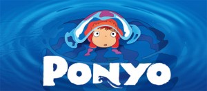 Cartel de la película "Ponyo en el acantilado"